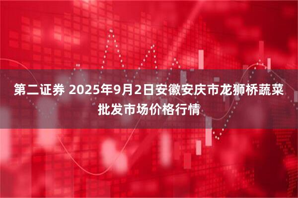第二证券 2025年9月2日安徽安庆市龙狮桥蔬菜批发市场价格行情